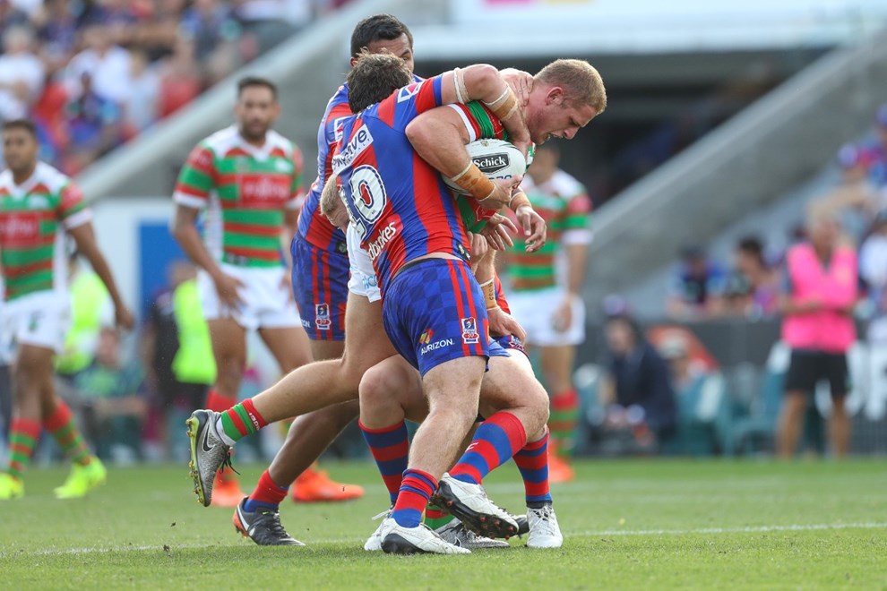 Competition - NRL. Round - Round 3. Teams - Newcastle Knights v South Sydney Rabbitohs. Date - 18th of March 2017. Venue - McDonald Jones Stadium
