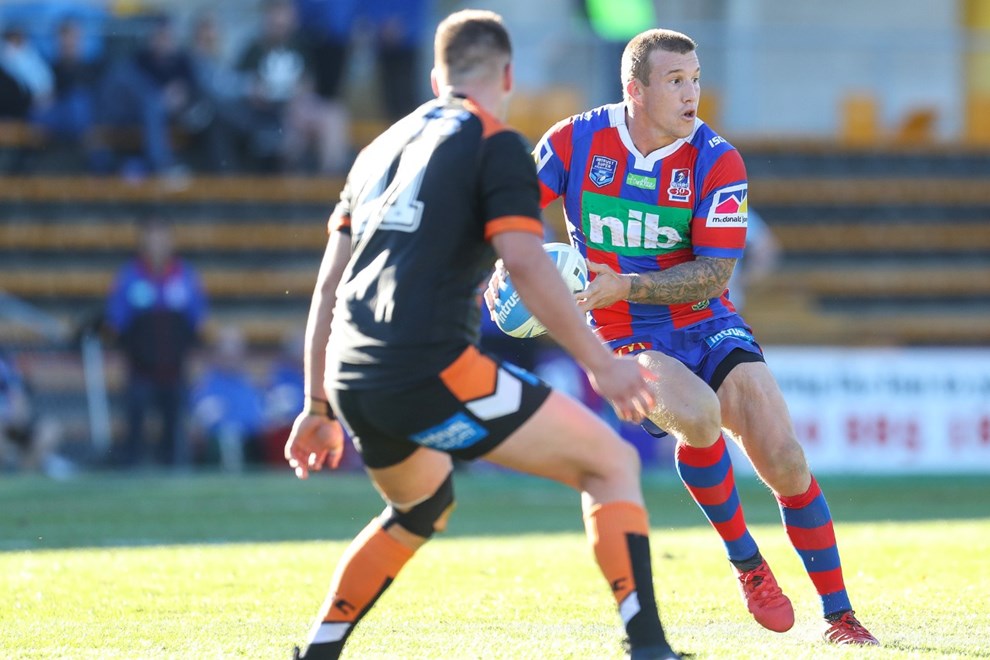 Competition - ISP. Round - Round 9. Teams - Wests Tigers v Newcastle Knights. Date - 29th of April 2017. Venue - Leichhardt Oval
